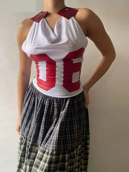 Football College Outfit for Girls - Cowl Neck