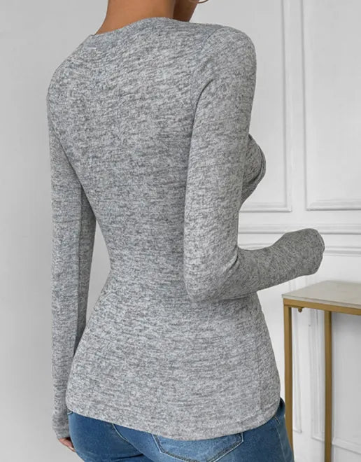 Transition Modern Grey Twist Top