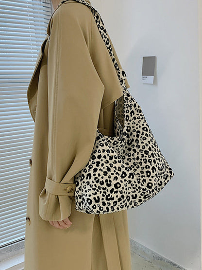 Leopard Print Tote Bag - Your Everyday Essential Carrier in Cotton Canvas