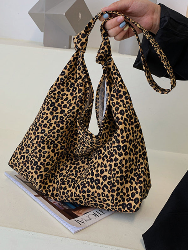 Leopard Print Tote Bag - Your Everyday Essential Carrier in Cotton Canvas