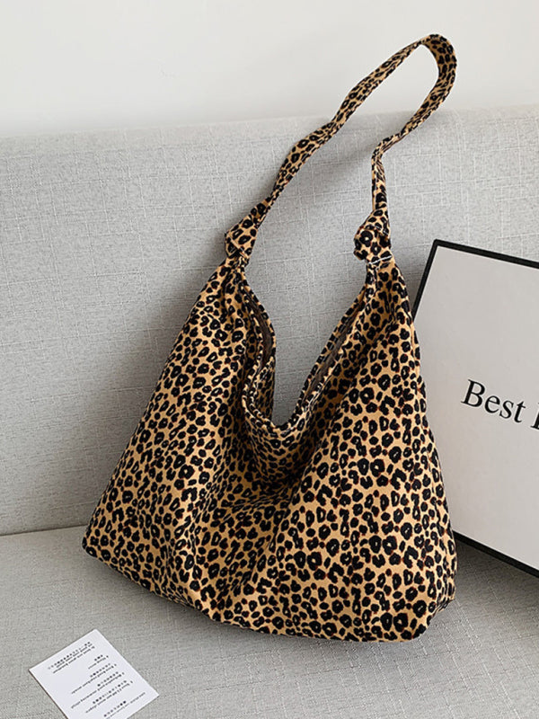 Leopard Print Tote Bag - Your Everyday Essential Carrier in Cotton Canvas