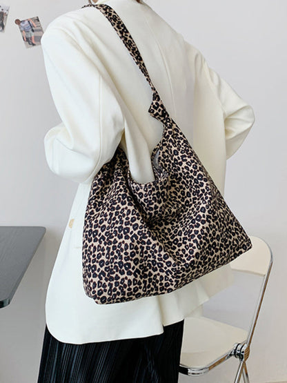 Leopard Print Tote Bag - Your Everyday Essential Carrier in Cotton Canvas