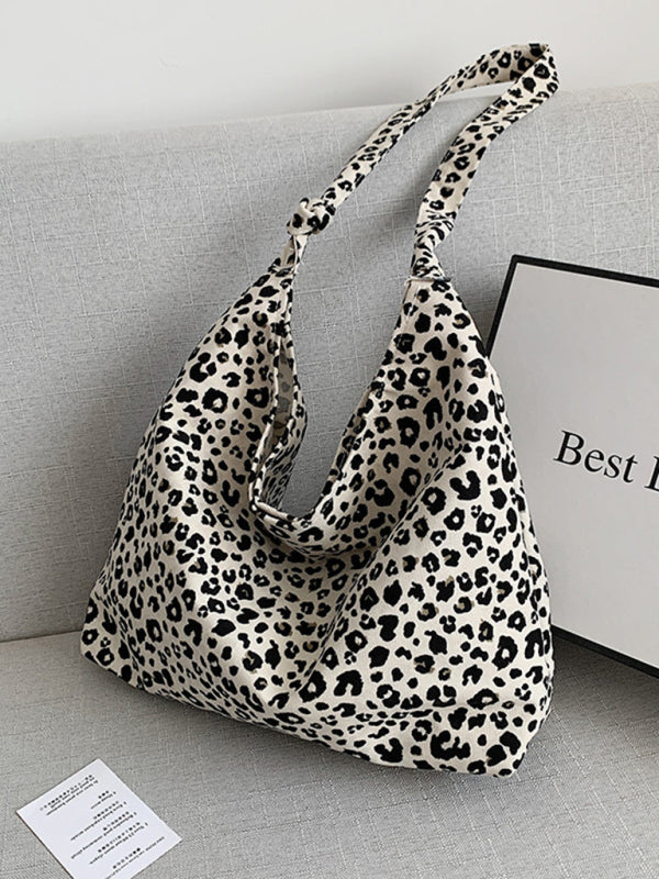 Leopard Print Tote Bag - Your Everyday Essential Carrier in Cotton Canvas