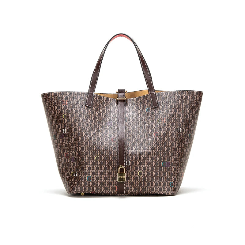 Tote Bags - Monogrammed Elegance Tote: Artisanal Charm Meets Modern Utility