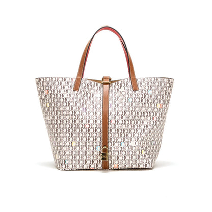 Tote Bags - Monogrammed Elegance Tote: Artisanal Charm Meets Modern Utility