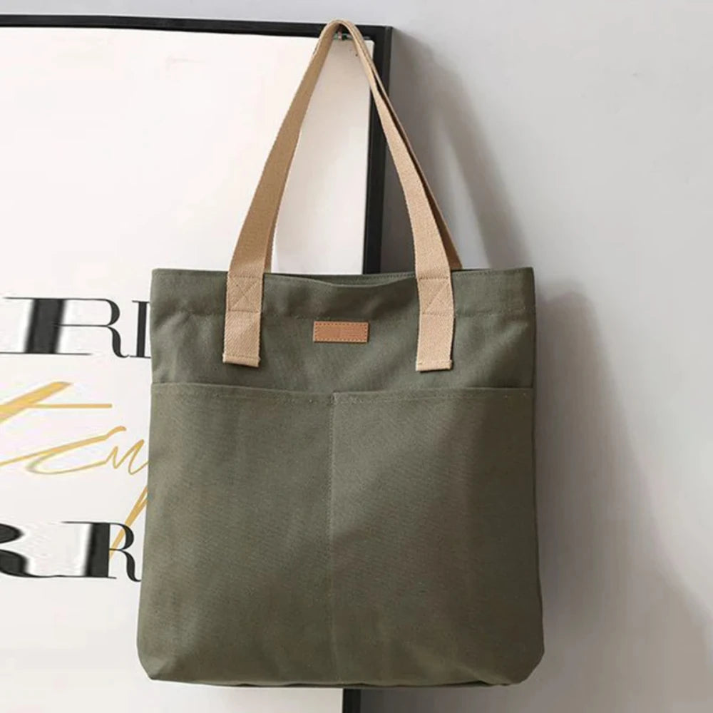 Tote Bags - Spacious Canvas Day Bag