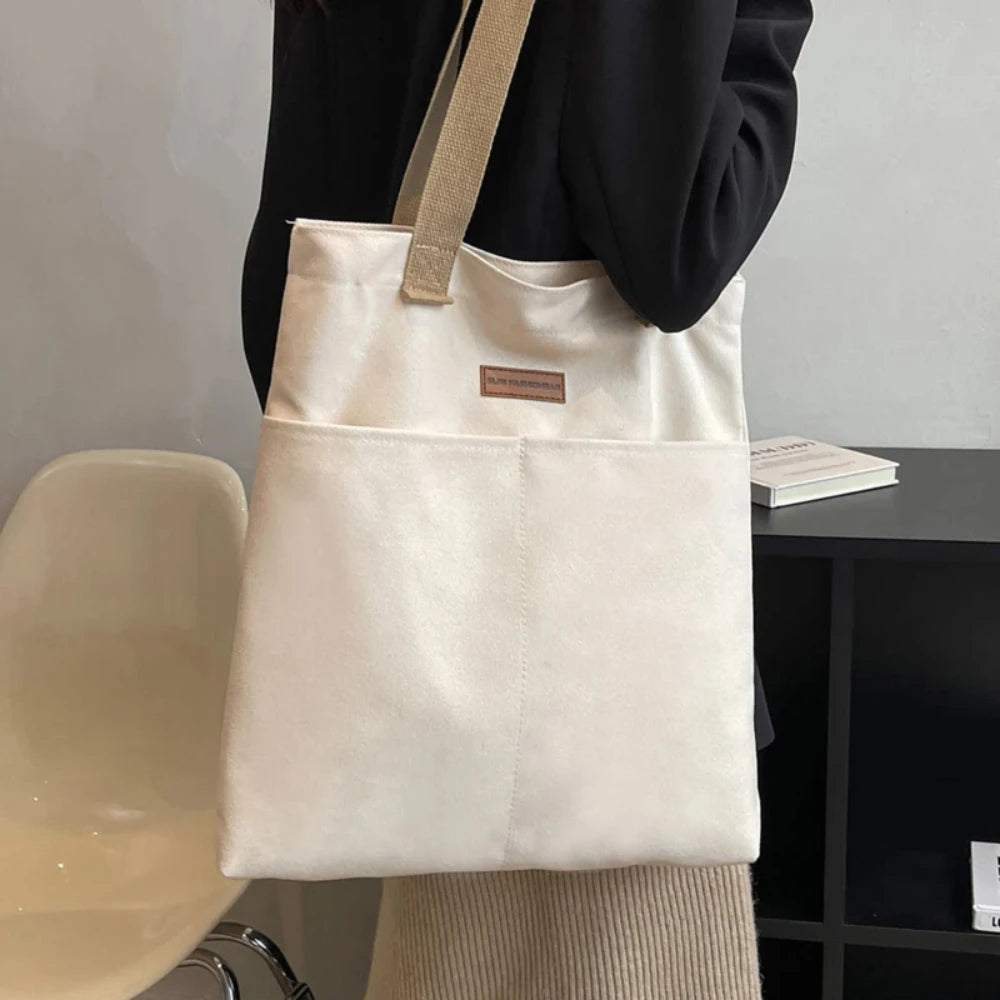 Tote Bags - Spacious Canvas Day Bag