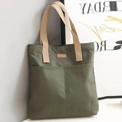 Tote Bags - Spacious Canvas Day Bag