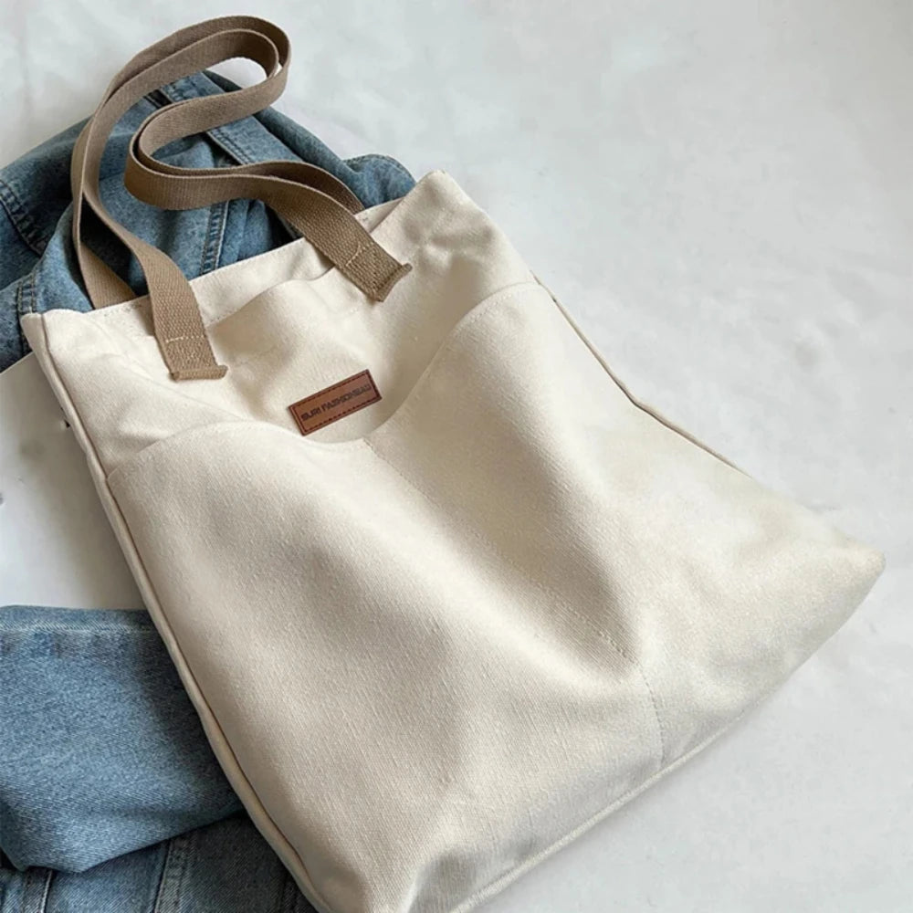 Tote Bags - Spacious Canvas Day Bag