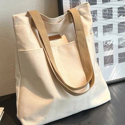 Tote Bags - Spacious Canvas Day Bag