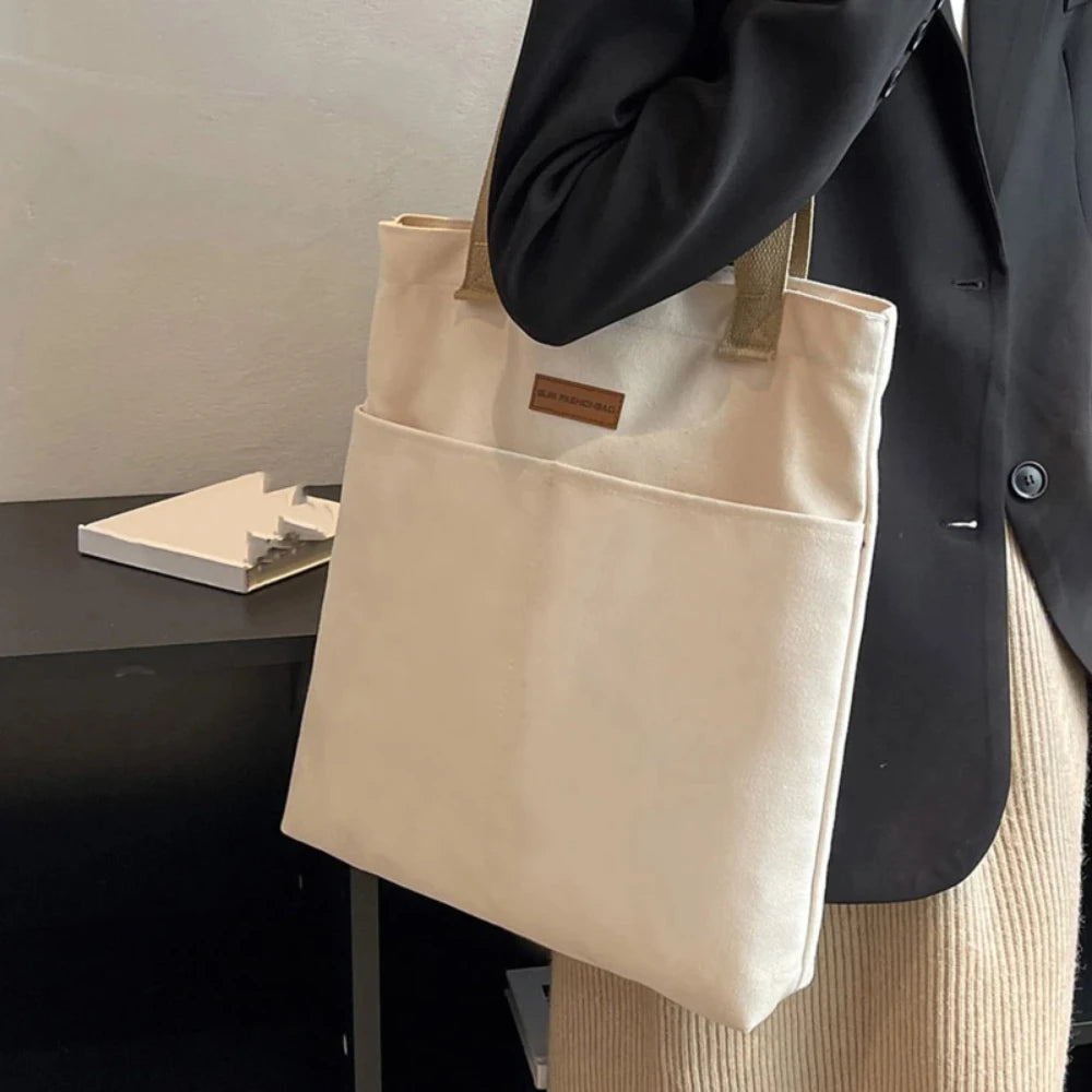 Tote Bags - Spacious Canvas Day Bag