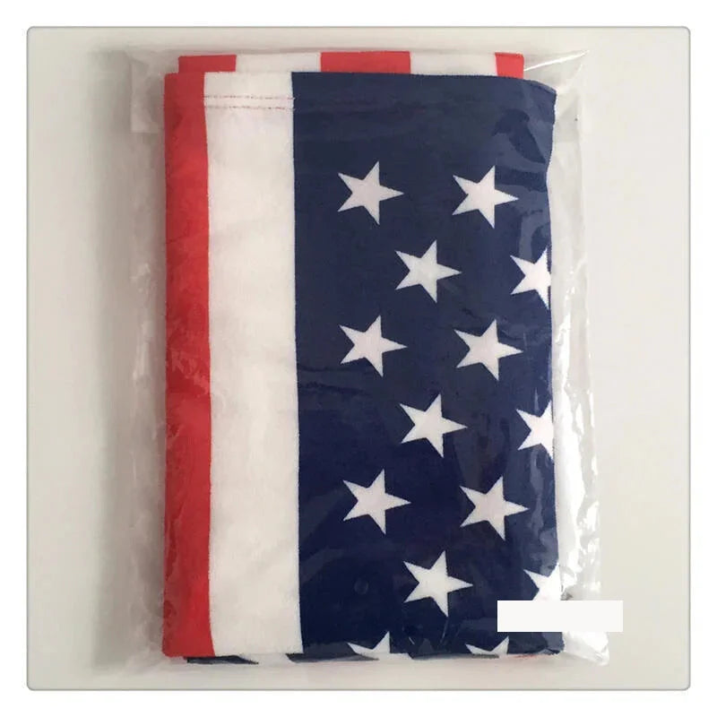 Towels- Patriotic Plush USA Flag Print Quick-Dry Towel- - Chuzko Women Clothing