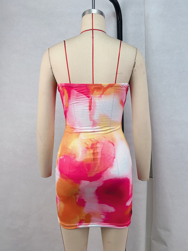 Tube Dresses - Tie Dye Jersey Tube Dress