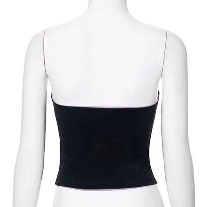 Tube Tops- Women Bandeau Crop Top in Bold Colors- - Pekosa Women Fashion