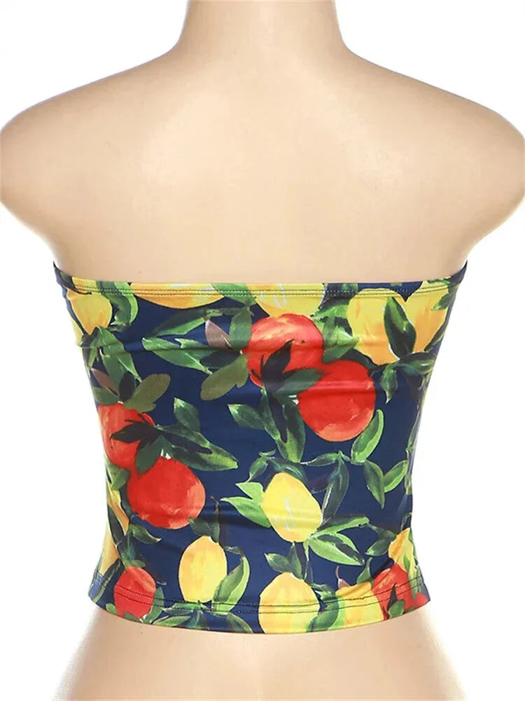 Summer BBQ Women's Strapless Tube Top