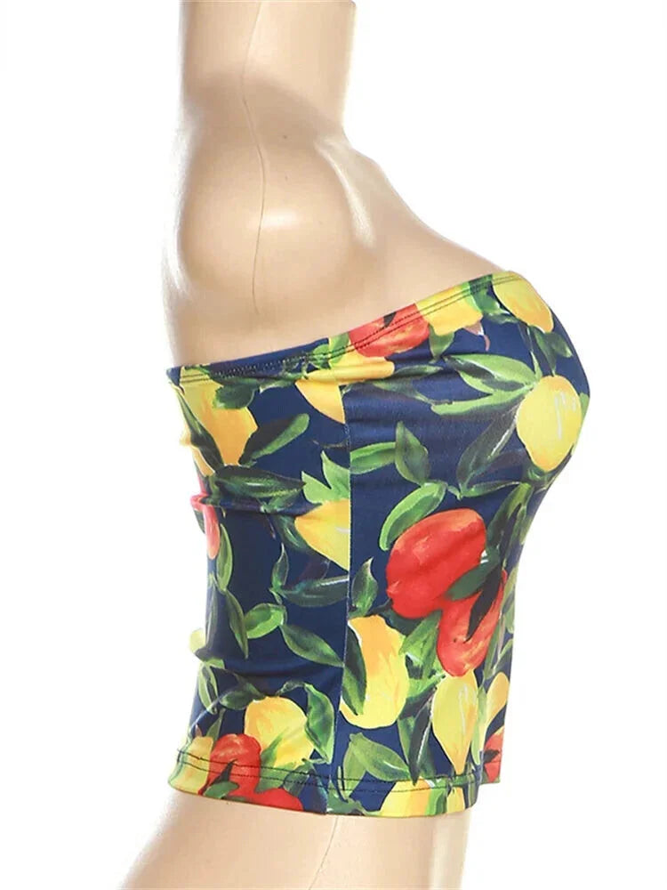 Summer BBQ Women's Strapless Tube Top