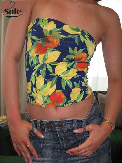 Summer BBQ Women's Strapless Tube Top