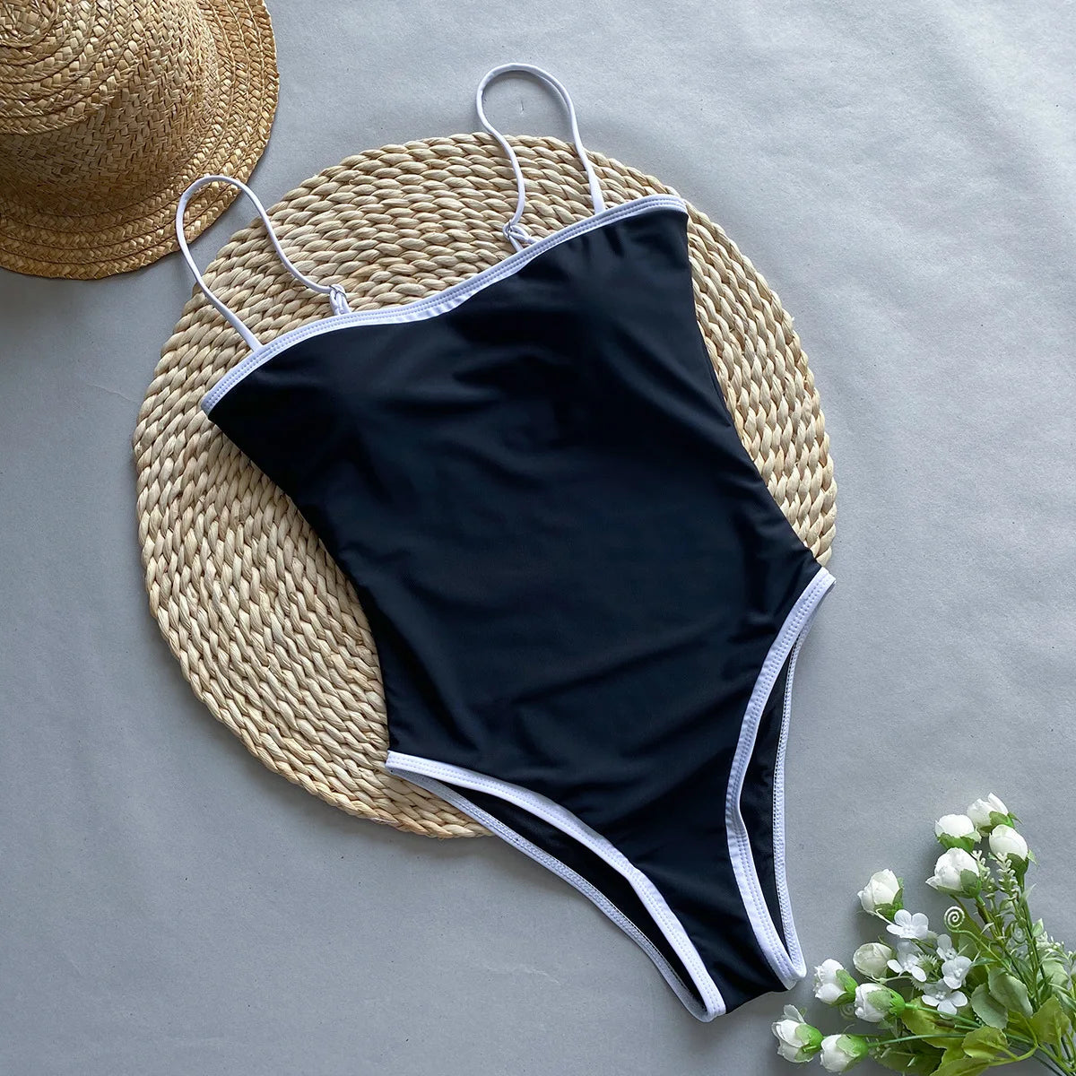 Maillot de bain une pièce pour femme avec contrôle du ventre pour les sports nautiques et les vacances à la plage