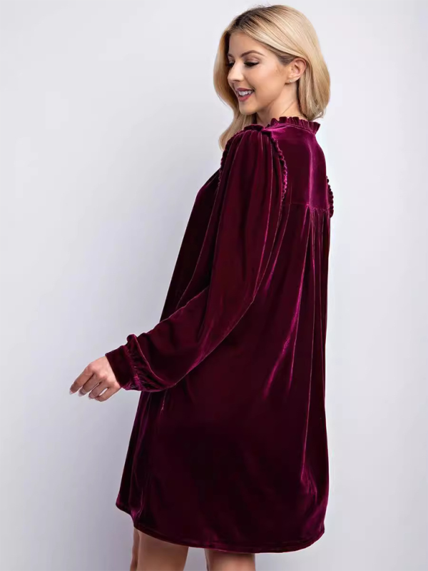 Tunic Dresses- Luxurious Velvet Tunic Dress for Layering This Winter