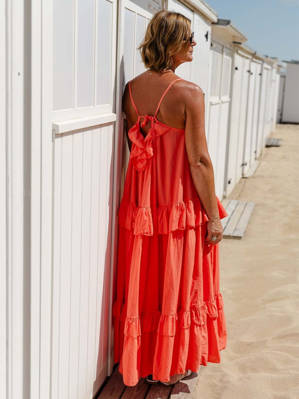 Robe longue à plusieurs niveaux pour tente de vacances pour les aventures tropicales