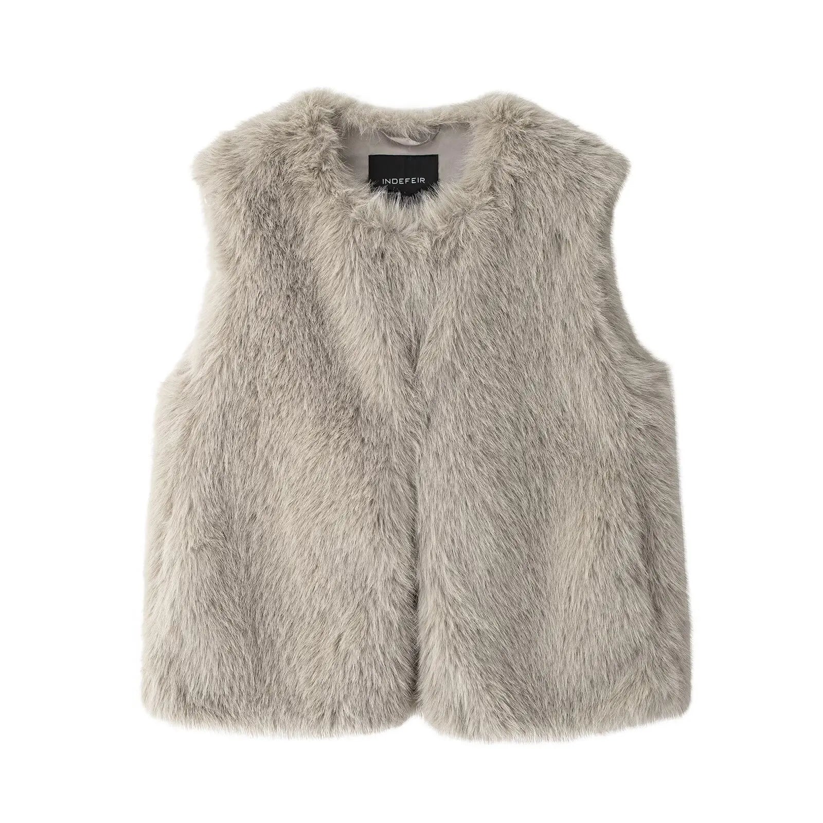 Vests - Faux Fur Vest Outerwear for Autumn Outings