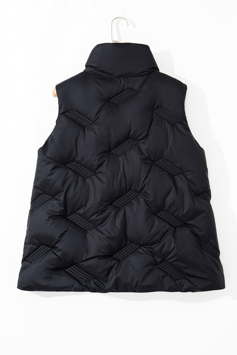 Vests - High-Neck Zip Quilted Vest – Essential Fall Layer