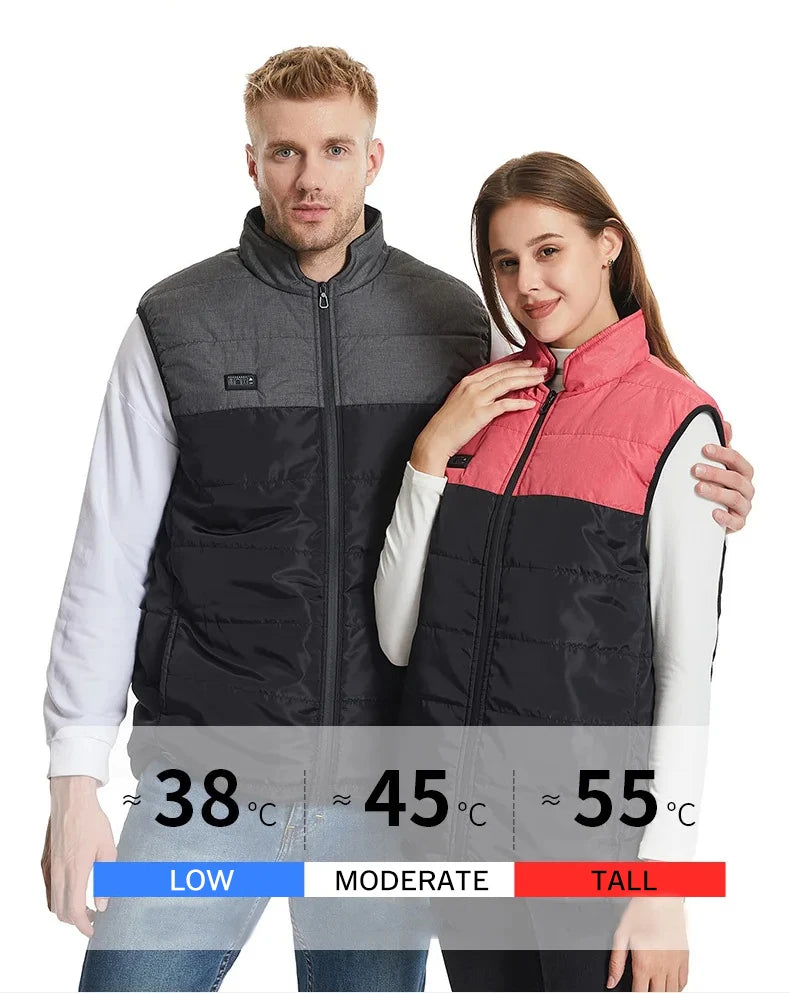 Vests - USB 21 Heating Zones Vest Winter Outerwear