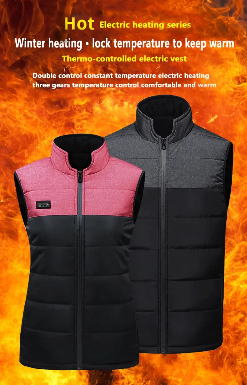 Vests - USB 21 Heating Zones Vest Winter Outerwear