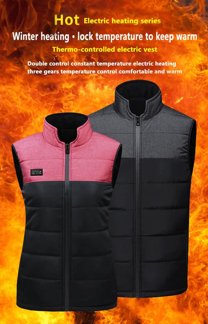 Vests - USB 21 Heating Zones Vest Winter Outerwear