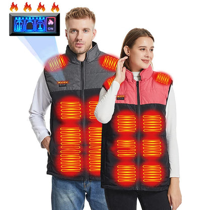 Vests - USB 21 Heating Zones Vest Winter Outerwear