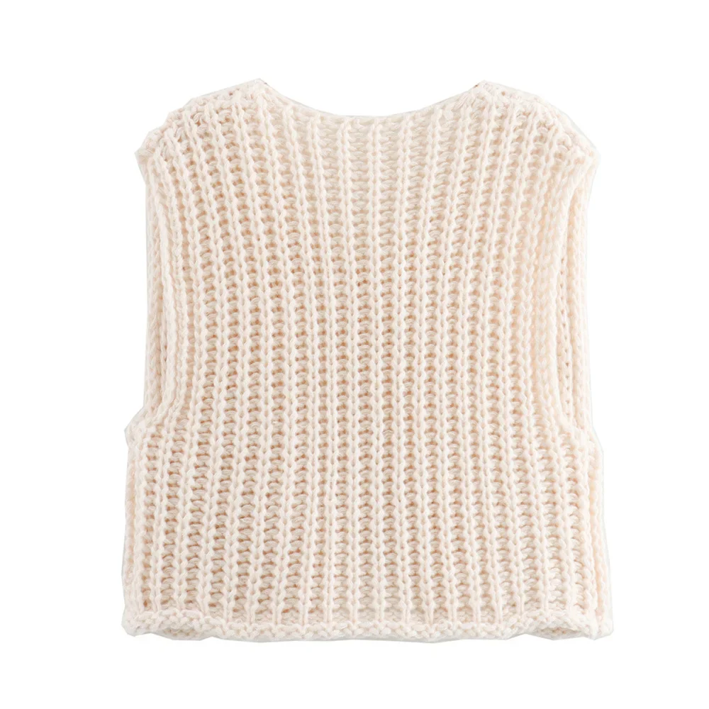 Vests- Women Button-Front Knit Vest - Your Transitional Layering Piece- - Pekosa Women Fashion