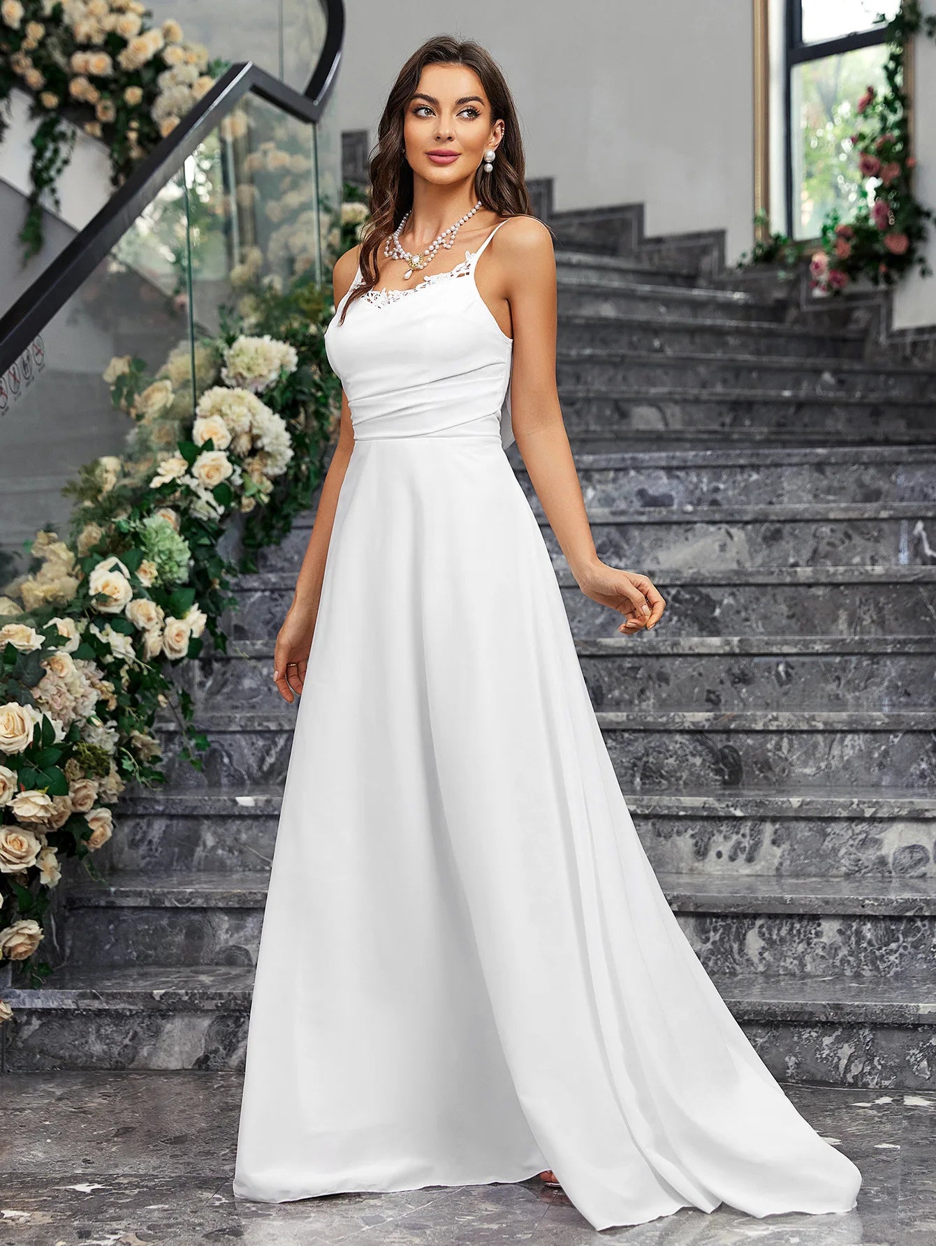 Wedding Dresses - Sweep Train Bridal Gown Church Wedding Dress