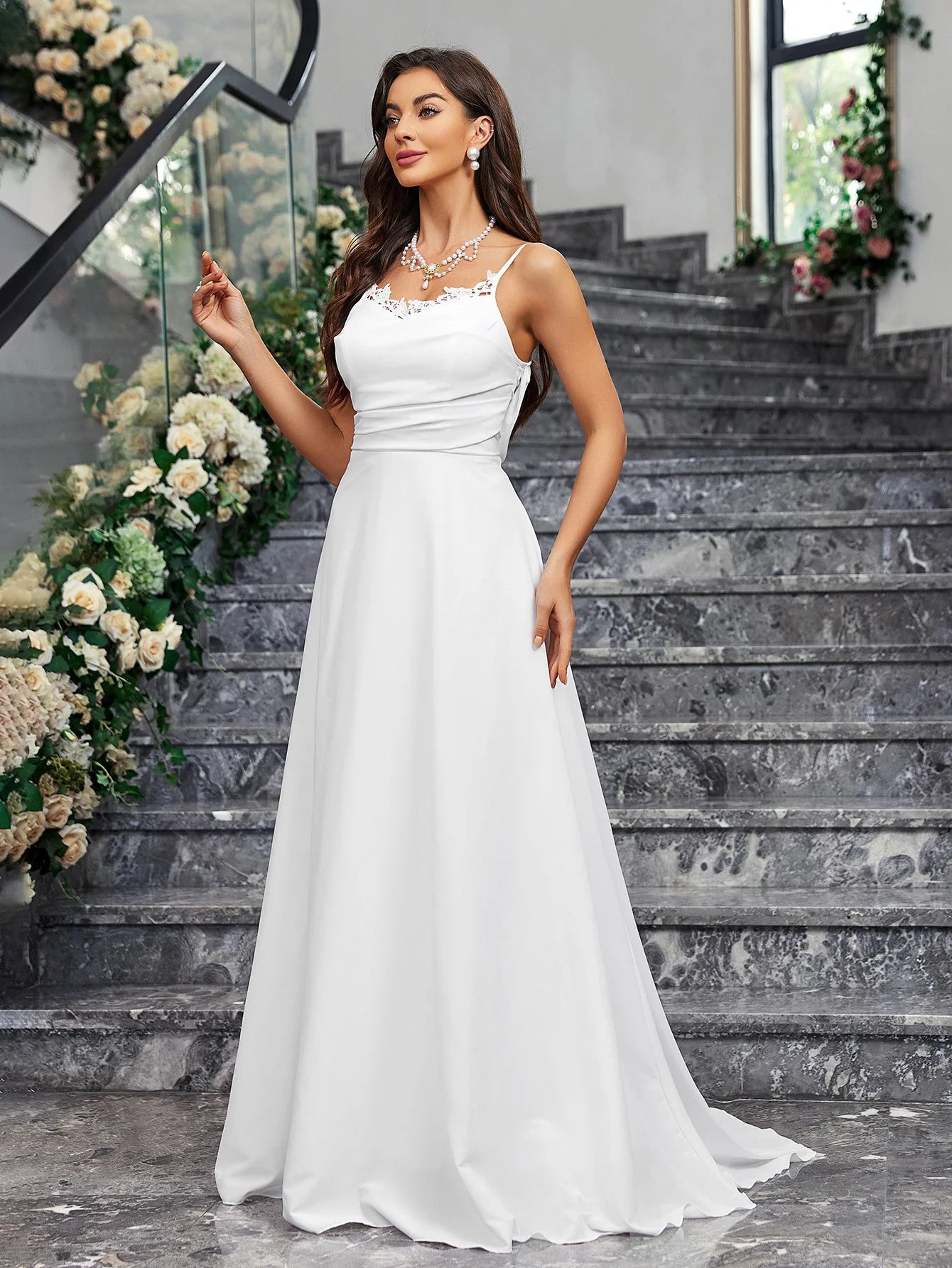 Wedding Dresses - Sweep Train Bridal Gown Church Wedding Dress