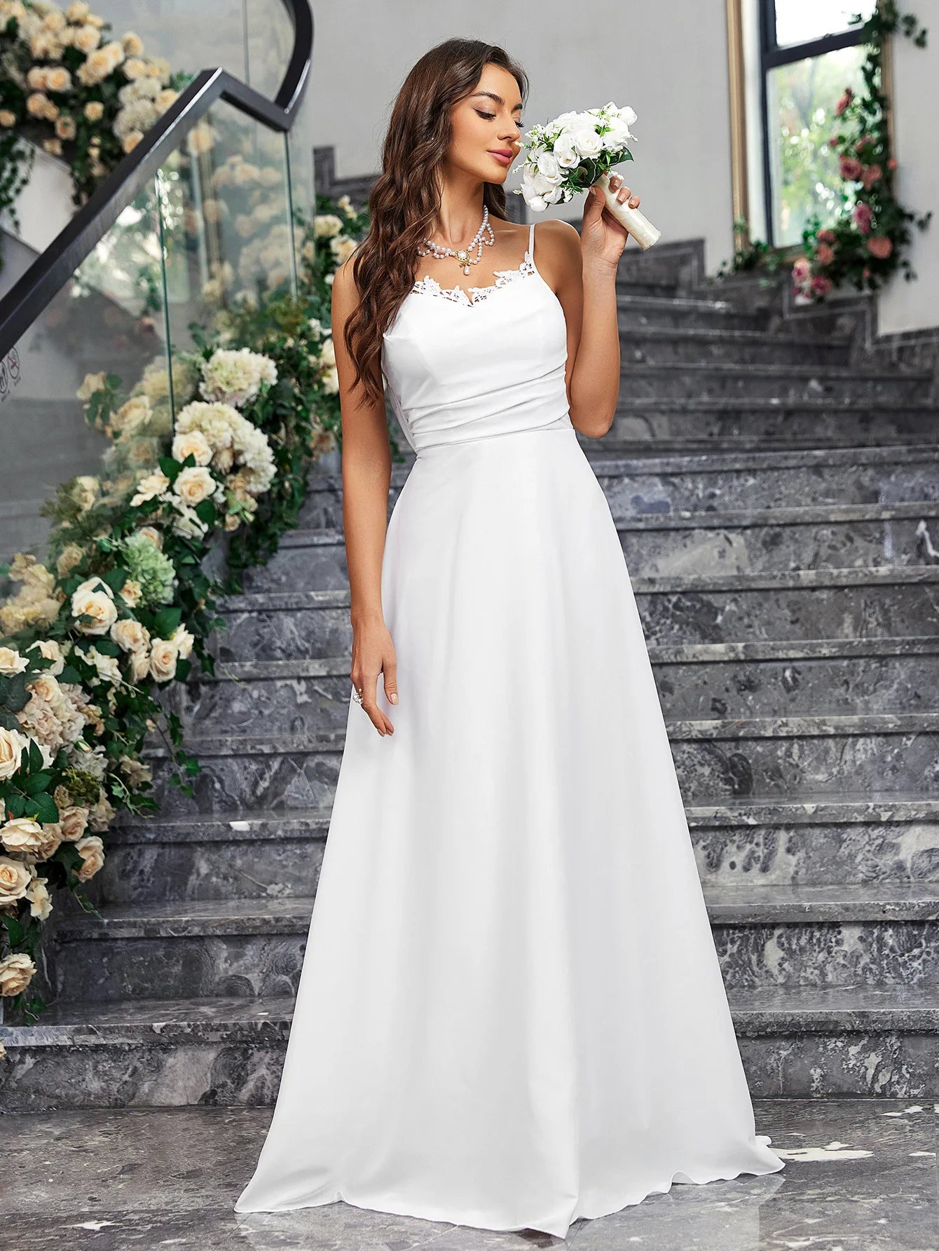 Wedding Dresses - Sweep Train Bridal Gown Church Wedding Dress