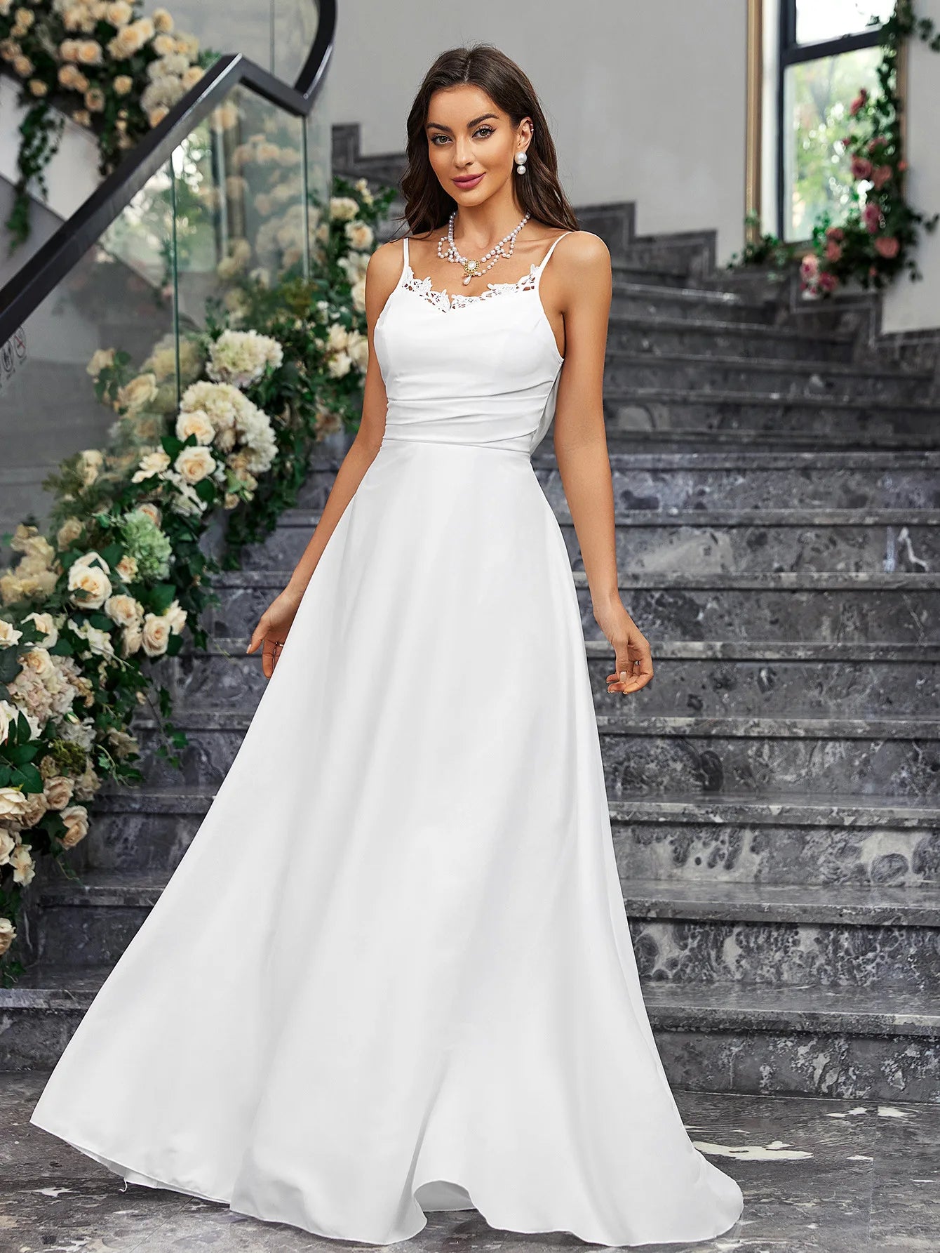 Wedding Dresses - Sweep Train Bridal Gown Church Wedding Dress