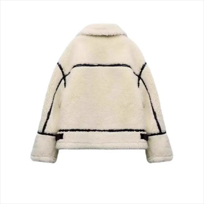 Women Coats and Jackets - Casual Chic Faux Fur Jacket for Everyday Wear