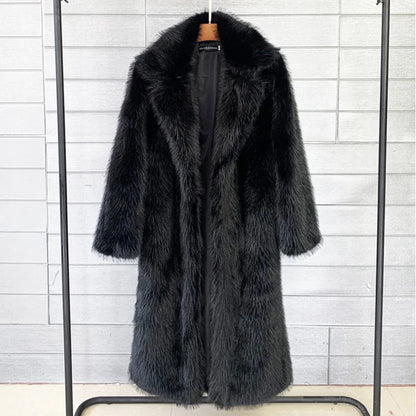 Women Coats and Jackets - Elegant Faux Fur Winter Coat for Fancy Women