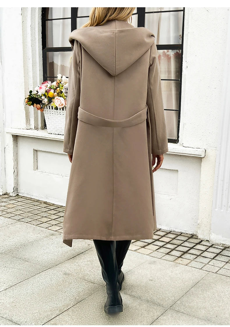 Women Coats and Jackets - Luxurious Casual Winter Wool Coat