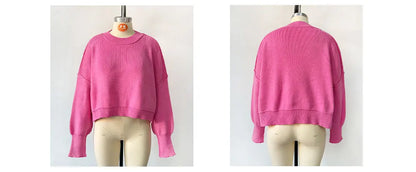 Women Sweaters - Oversized Trendy Women's Knit Top Sweater