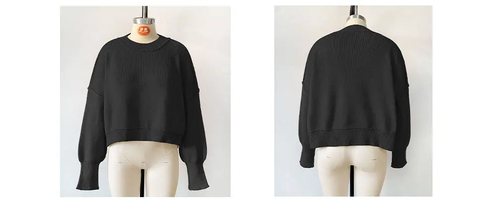 Women Sweaters - Oversized Trendy Women's Knit Top Sweater