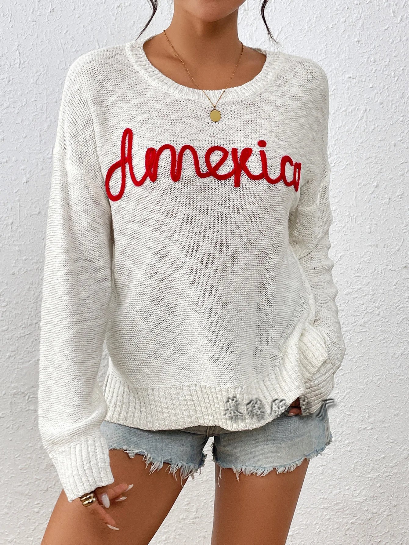 Women Sweaters - Scooped Neck Solid Knit Sweaters Bold America