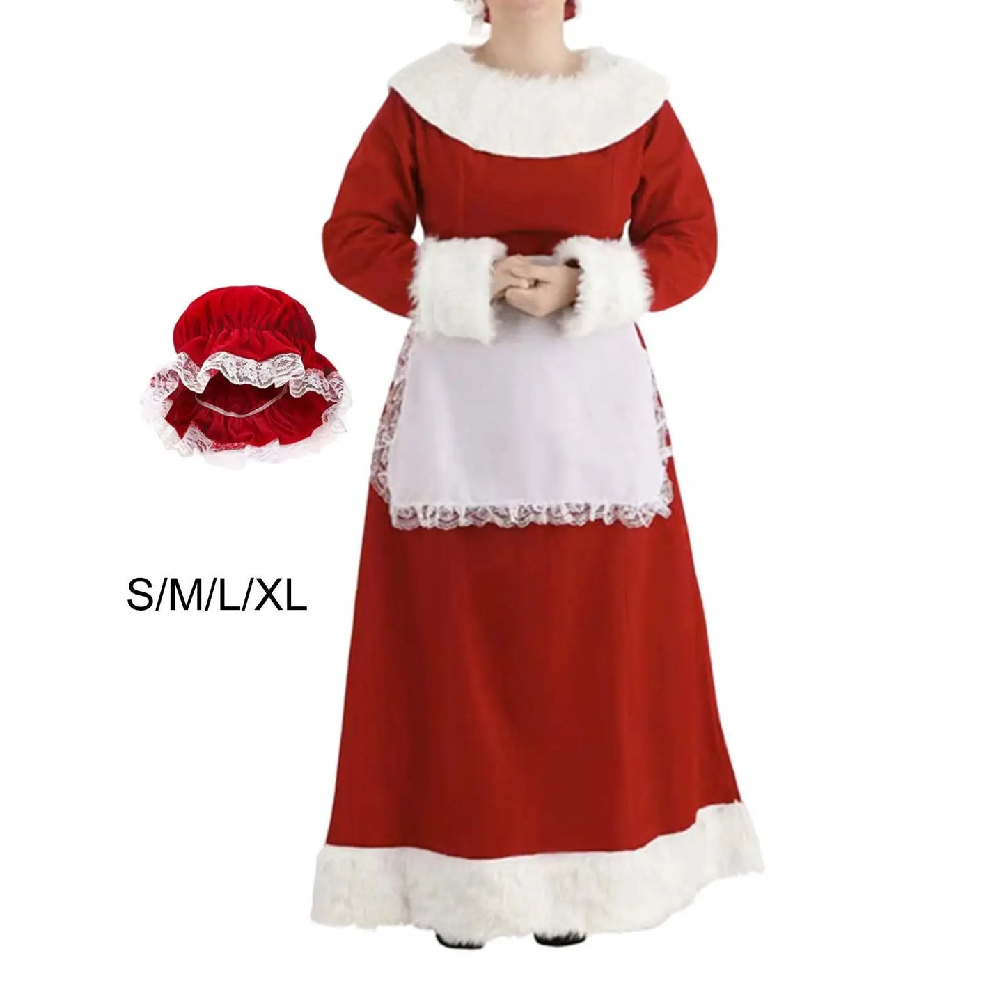 Xmas Costumes - Authentic Mrs. Claus Costume Vintage Christmas Gown