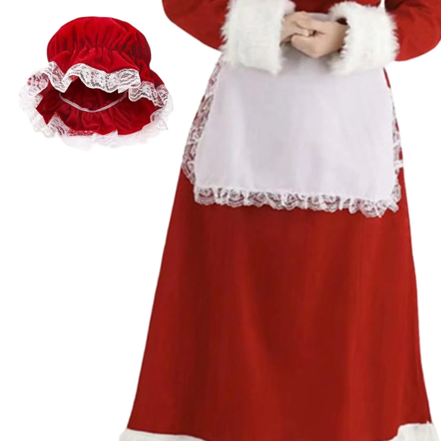 Xmas Costumes - Authentic Mrs. Claus Costume Vintage Christmas Gown