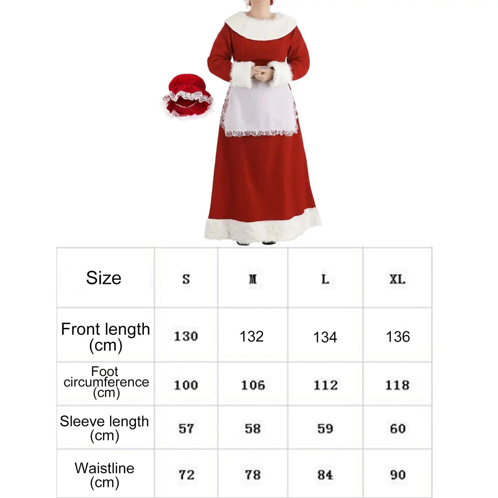 Xmas Costumes - Authentic Mrs. Claus Costume Vintage Christmas Gown