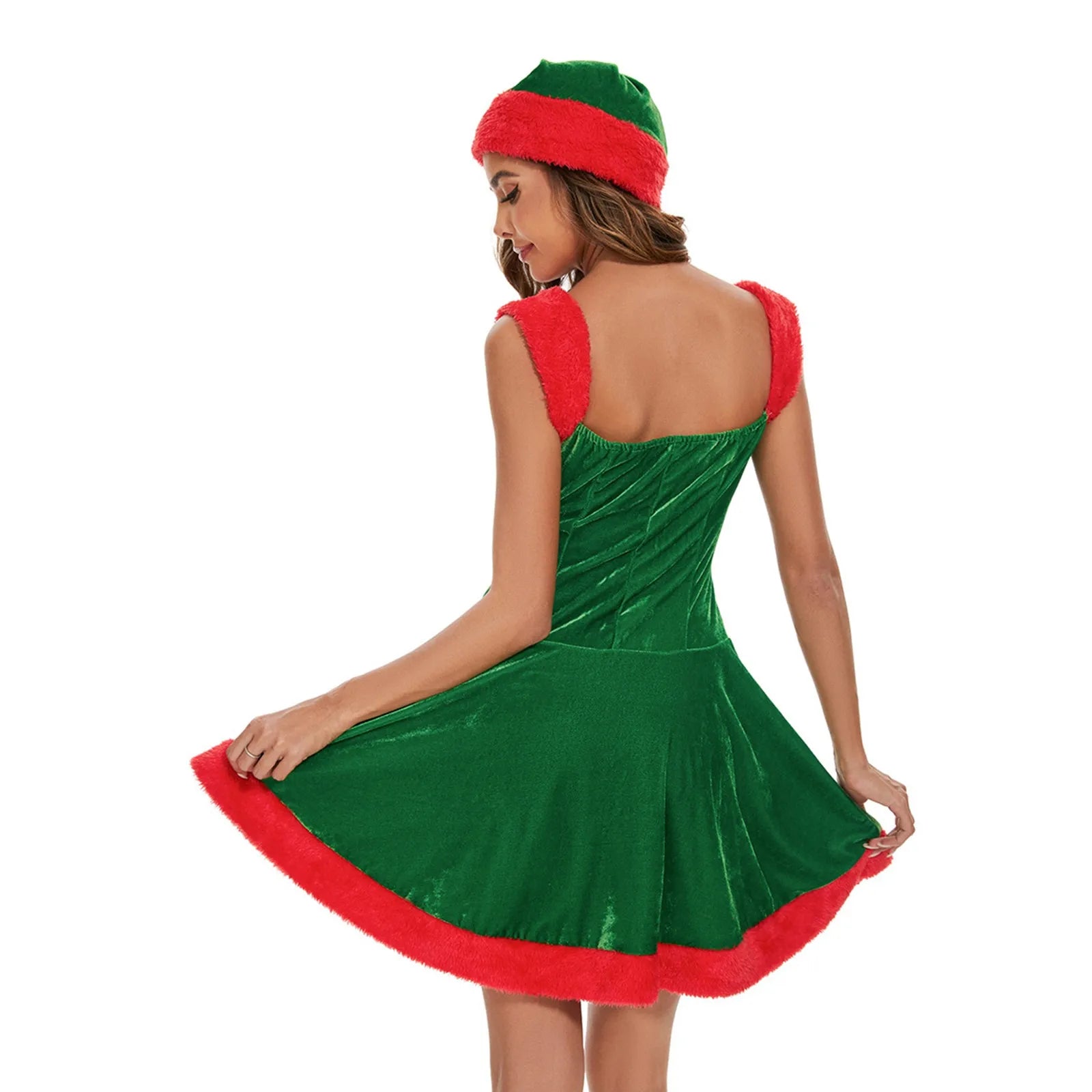 Xmas Costumes - Women's Festive Costume Santa Claus Party Dress