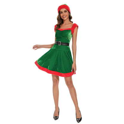 Xmas Costumes - Women's Festive Costume Santa Claus Party Dress