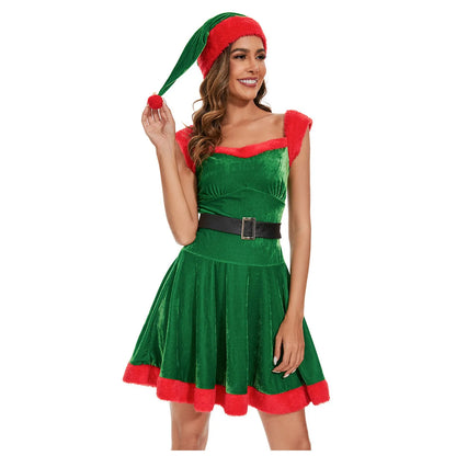 Xmas Costumes - Women's Festive Costume Santa Claus Party Dress