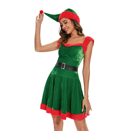 Xmas Costumes - Women's Festive Costume Santa Claus Party Dress