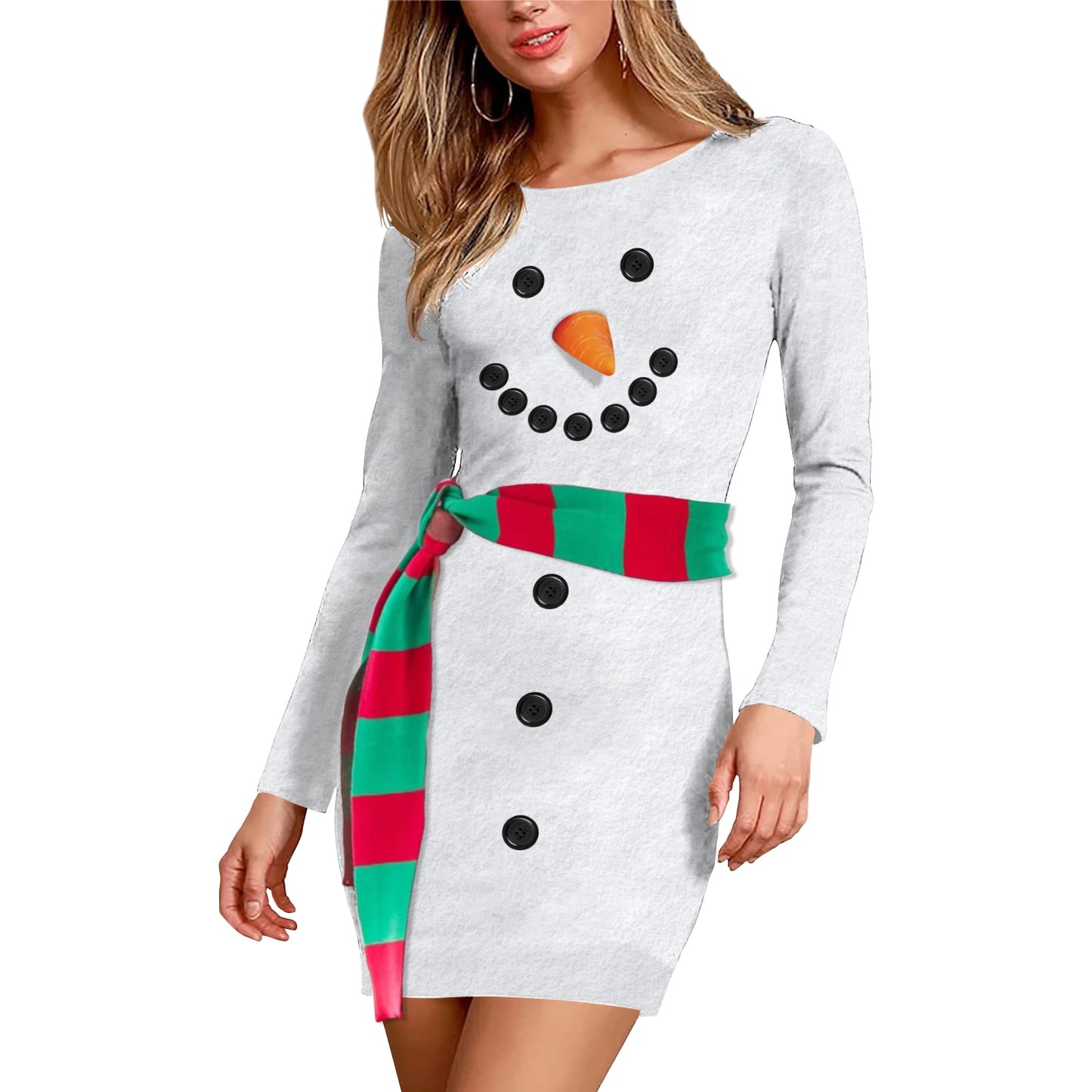 Xmas Dresses - Christmas Snowman & Santa Festive Costume Dresses