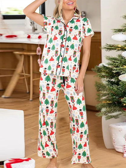 Xmas Pajamas - Festive Christmas PJ Set for Holiday Nutcracker Pants and Shirt